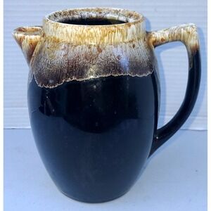 Vintage Pfaltzgraff Pottery Brown Drip Glaze Pitcher Stoneware Jug USA Made MCM